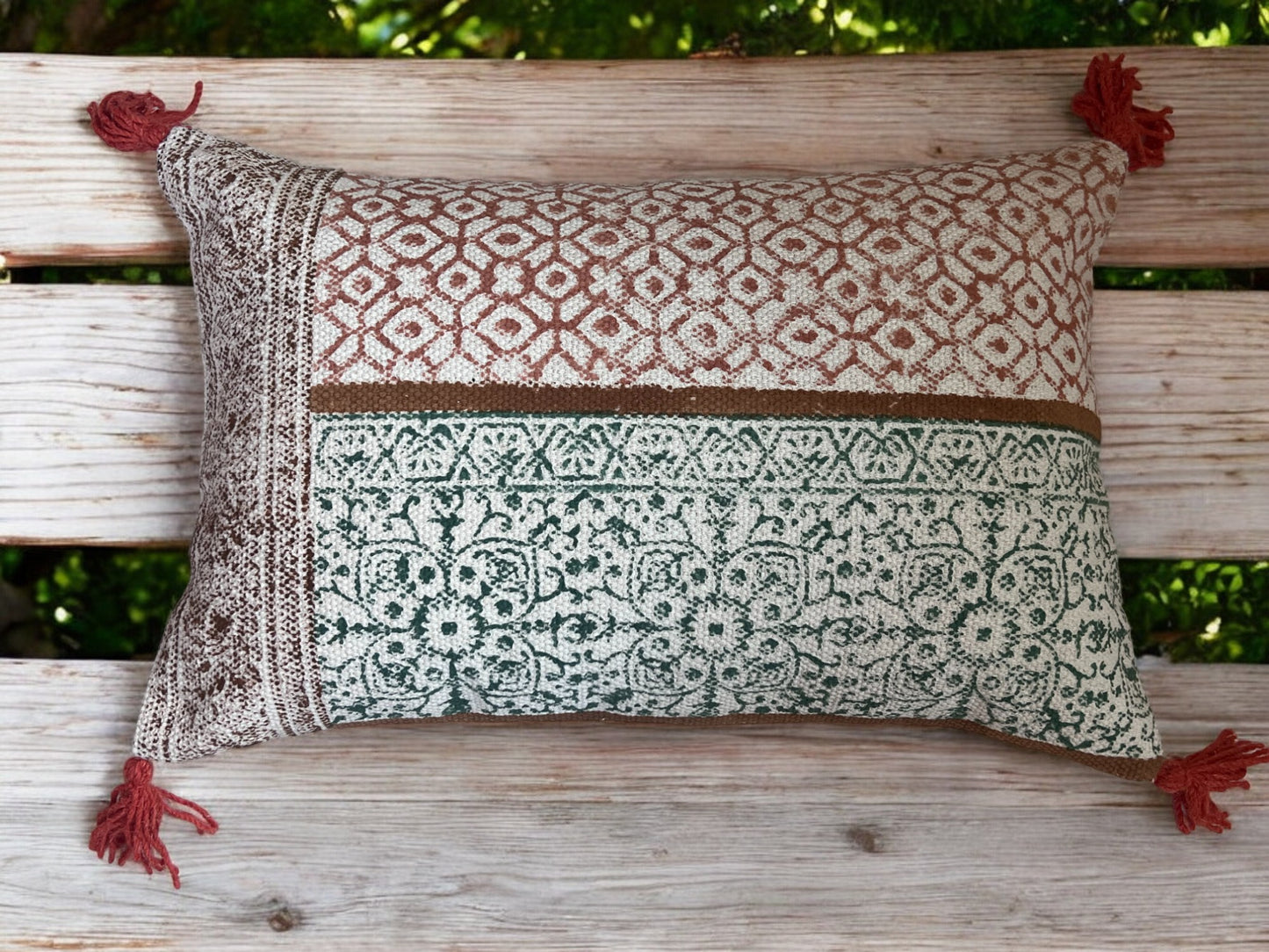 Festive Embroidered Throw Pillow - Bedroom Decor Premium Pillow Online