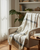 Hand Woven Beige Tassel Cotton Throw Blanket with Tufts (Copy)