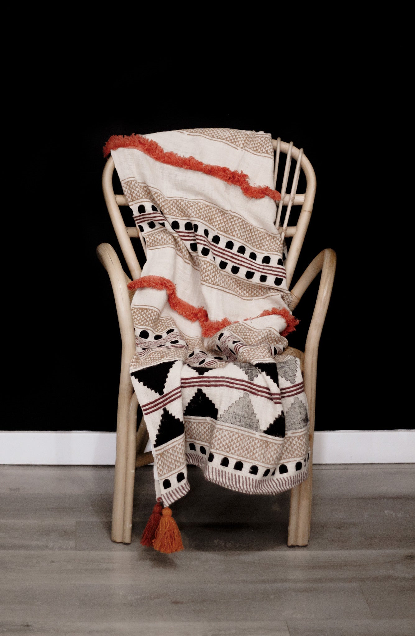 embroidered blankets by Ansa Home
