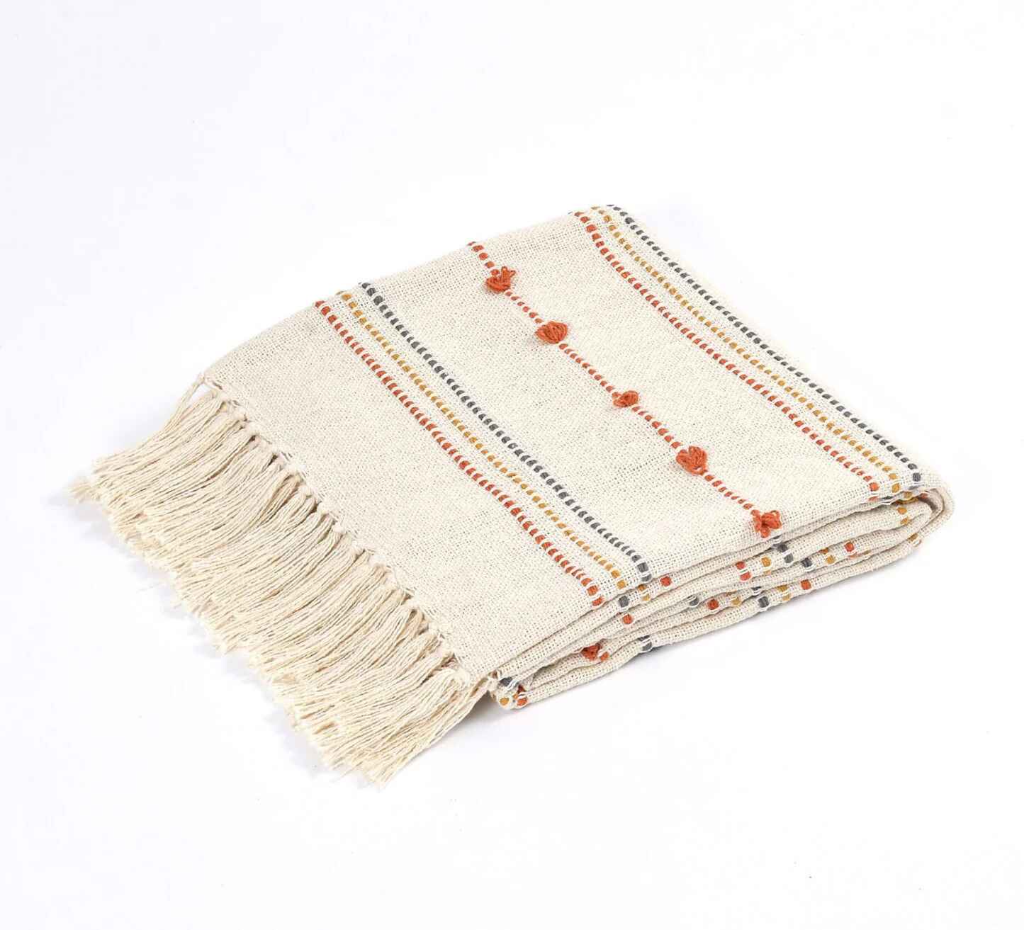 Multi Woven Throw Flat Lay